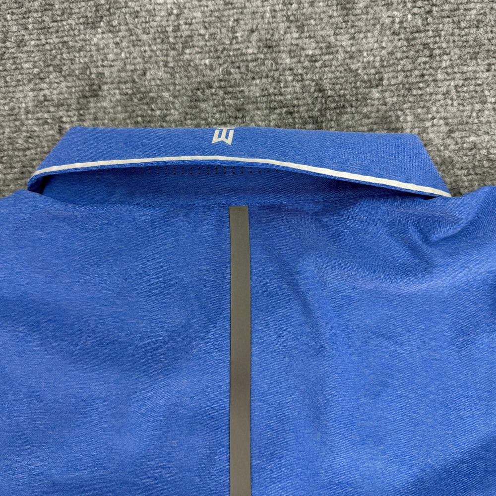 Nike Tiger Woods Polo Shirt Mens Large Blue Dri-FIT Kaluhyat Golf Club Stretch - Picture 13 of 16